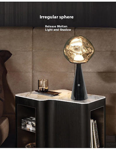 Title 7, Design creatieve Volcanic Lava mini tafellamp. ...