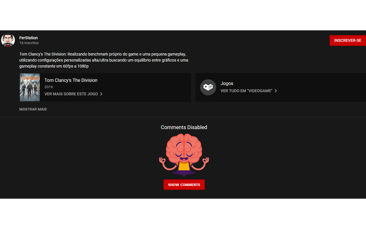 Disable Youtube comments Preview image 4