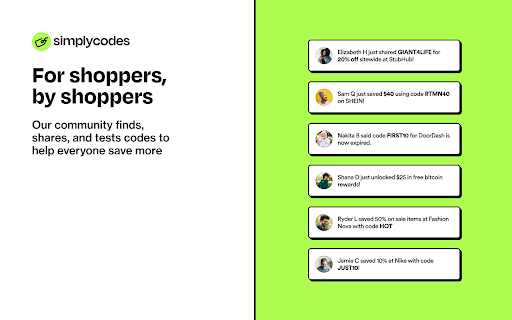 SimplyCodes: Coupons Codes & Rewards