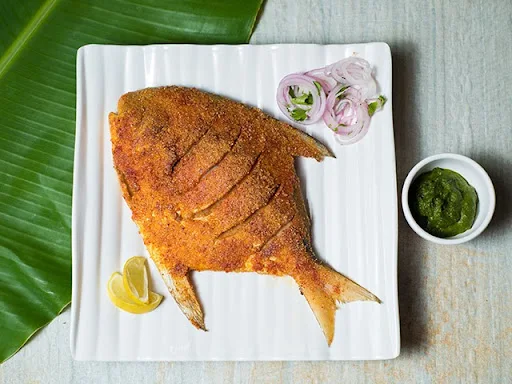 Malwani Fish Fry - Pomfret (1 Pcs)