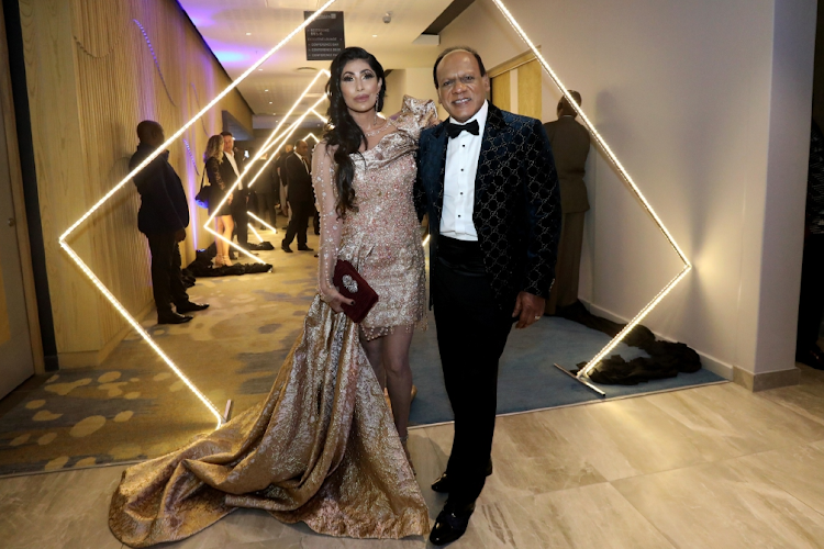 Sorisha Naidoo and her husband, businessman Vivian Reddy.