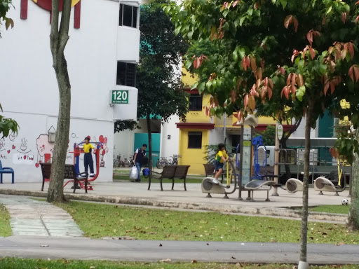 Fitness Corner With Tons Of Art Mural 