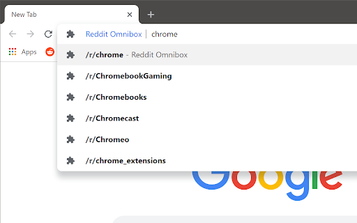 Reddit Omnibox