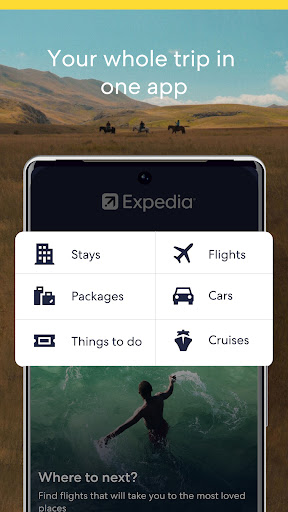 Screenshot Expedia: Hotels, Flights & Car