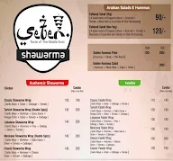 Seven - Shawarma & Burgers menu 1