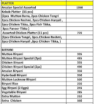 Arsalan menu 3