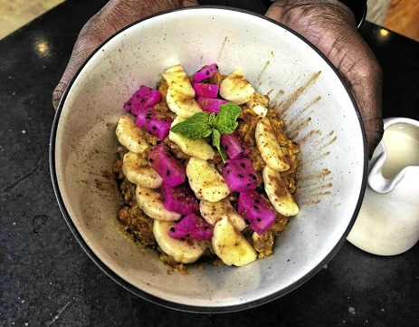 The Loading Bay's spelt and bircher porridge.