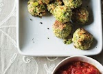 Broccoli Meatballs with Garlic-Tomato Sauce was pinched from <a href="http://www.vegetariantimes.com/recipe/broccoli-meatballs-with-garlic-tomato-sauce/" target="_blank">www.vegetariantimes.com.</a>