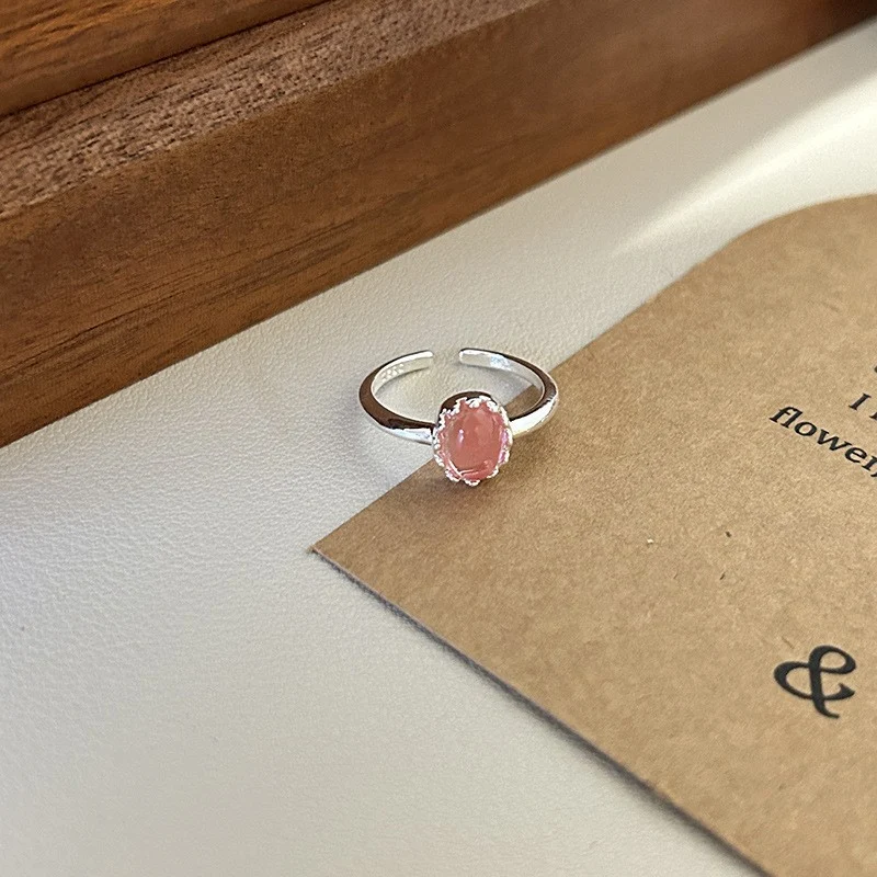 Stapelbare Ring Volledige Diamant Vrouw Niche Opening Dubbel Trendy Sieraden voor Dames en Meisjes, Elegant.