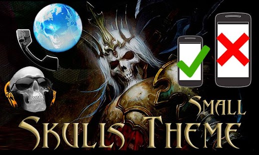 Skulls Theme - Small Screen Screenshots 0
