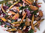 Roasted Beets and Carrots with Goat Cheese Dressing was pinched from <a href="http://www.delish.com/recipefinder/roasted-beets-carrots-goat-cheese-dressing-recipe-fw1111" target="_blank">www.delish.com.</a>