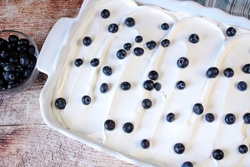 Easy Berrylicious Cake Ready To Be Sliced.