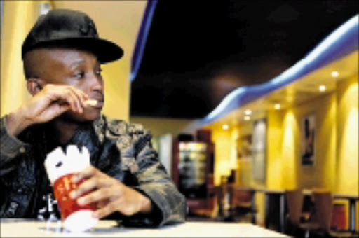 Times on test: Muggz "hip hop producer/artist" tesing chips. 17/06/2009. Pic: MOEKETSI MOTICOE