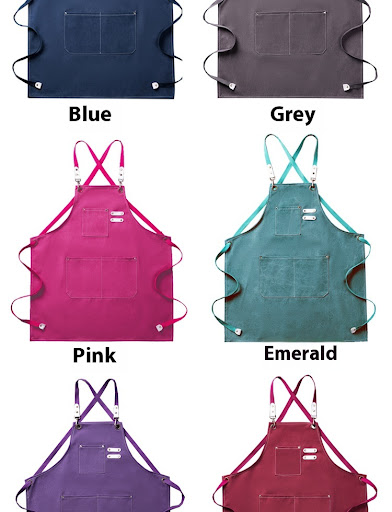 Title 4, Thickened 100% Cotton Canvas Apron Waterproof O...