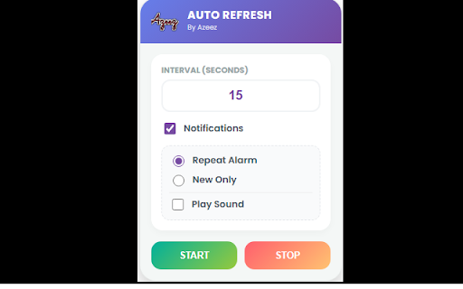 Auto Refresh and Notification screenshot 1