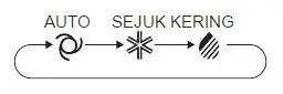 cara setting remote ac sharp yb1fa