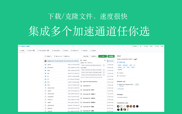 Tiga - Github国内下载和克隆文件加速 chrome extension