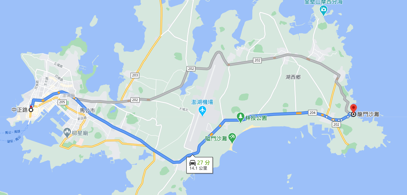 2020澎湖風箏節路線圖