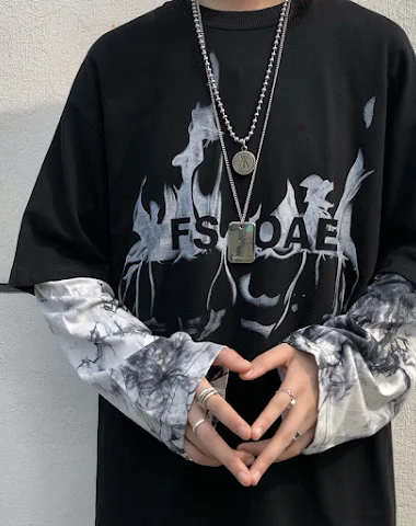 Street Personality Tie-Dye Flame Pr - 2