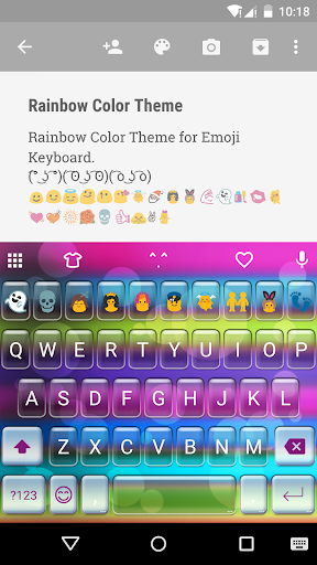 Rainbow Color Emoji Keyboard