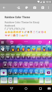 Rainbow Color Emoji Keyboard screenshot 0