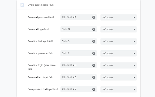 Cycle Input Focus Plus