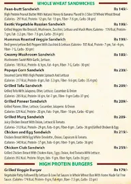 Healthy Cravings menu 2