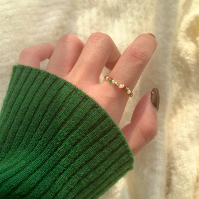 Title 1, Womens fashionable colored beaded ring a styli...