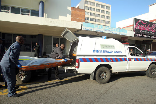 A homeless man has been discovered murded in the East London CBD yesterday morning