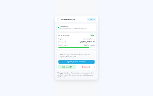 SPHIOR Auth Sync screenshot 3