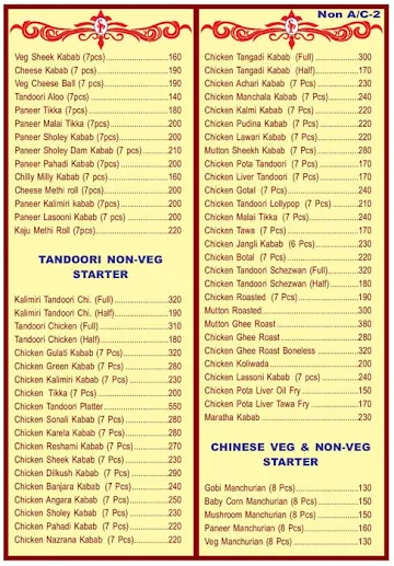 Sai Pooja menu 