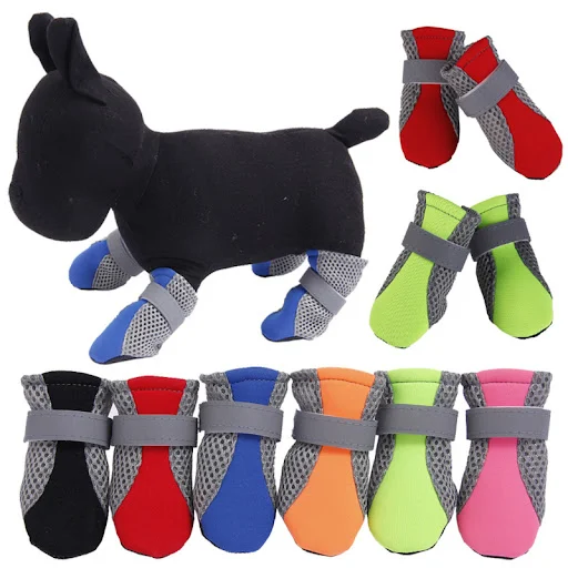 Dog Shoes For Small and Medium Sized Dog Pets Teddy Cute Puppy Soft Sole Anti Slip Foot Protection Running Dogs Shoes