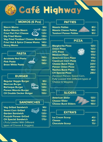 Cafe Highway menu 