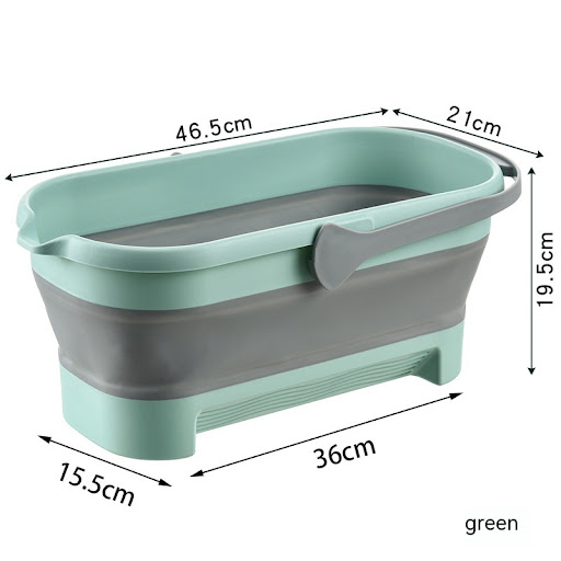 Title 1, Collapsible Plastic Bucket for Mop Water Storag...