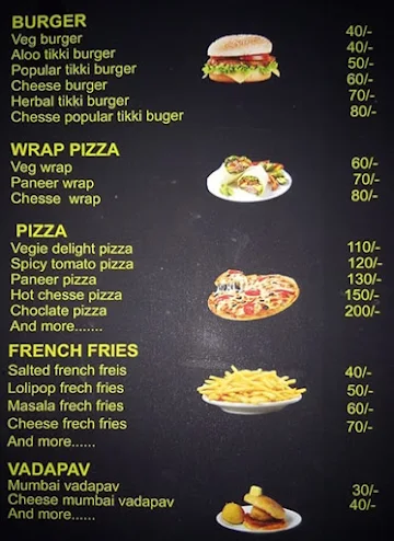 Moodie Foodie menu 