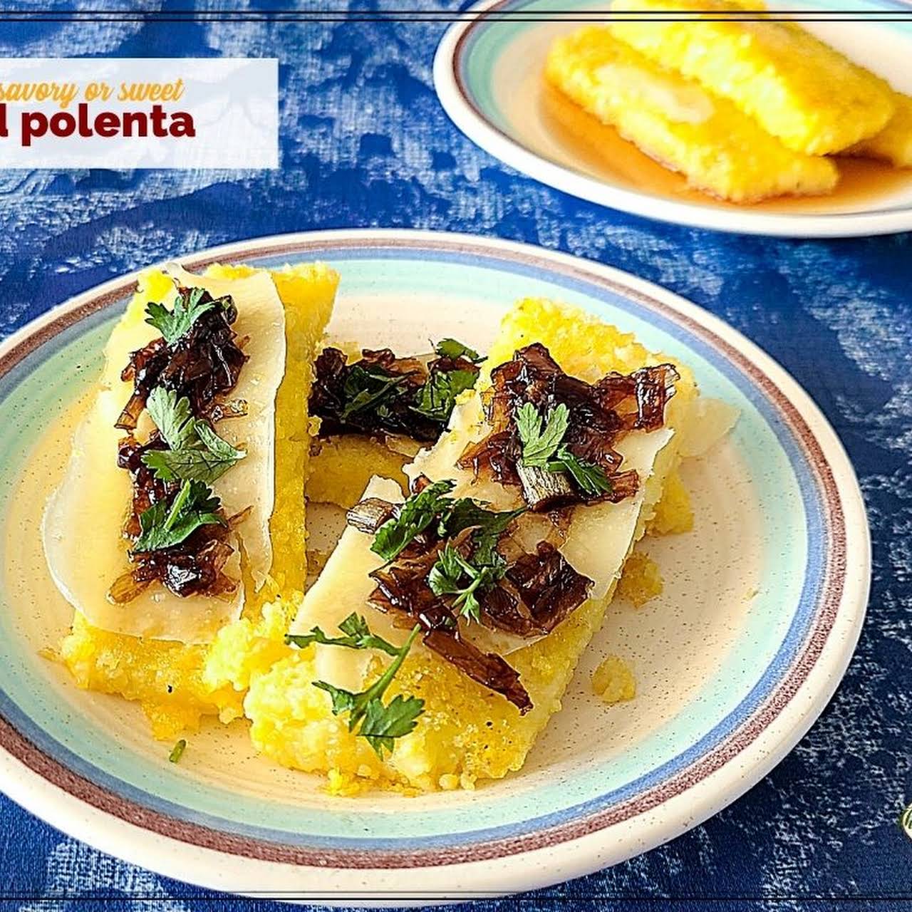Creamy Vegan Polenta with Mushrooms and Spinach - Bianca Zapatka
