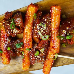 Jokbal & Rice Cake Skewer