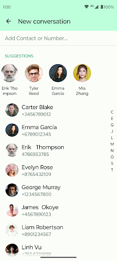 Screenshot Fossify Messages