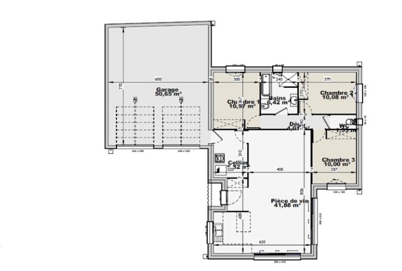  Vente Terrain + Maison - Terrain : 487m² - Maison : 85m² à La Roche-sur-Yon (85000) 