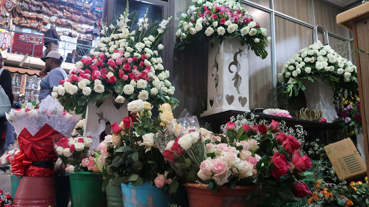 Flowers assortment at City Market Nairobi on February 8, 2023