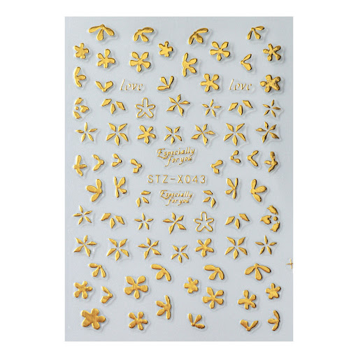 Title 3, Nail Sticker Liquid Butterfly Dark Gilding, cre...