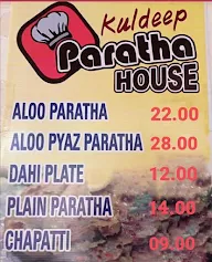 Kuldeep Paratha House menu 1