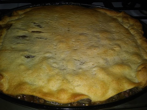 Savory pie ready to eat!