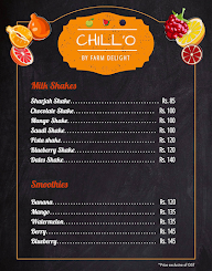 Chill'O By Farm Delight menu 2