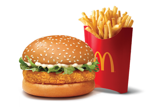 McVeggie Burger + Fries (L)