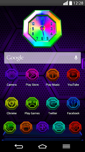 Next Launcher Theme Octagons