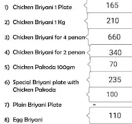 City Briyani center and fast Food menu 1