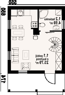 Gajowo 68 dws - Rzut parteru