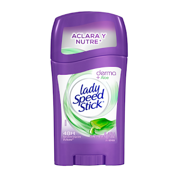 Desodorantes Mujer Lady Speed Stick Derma Aloe Frasco x 45 gr  