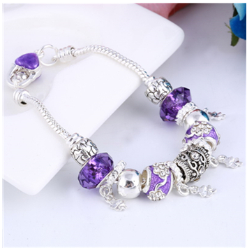 Pulseira de miçangas artesanais de vidro
